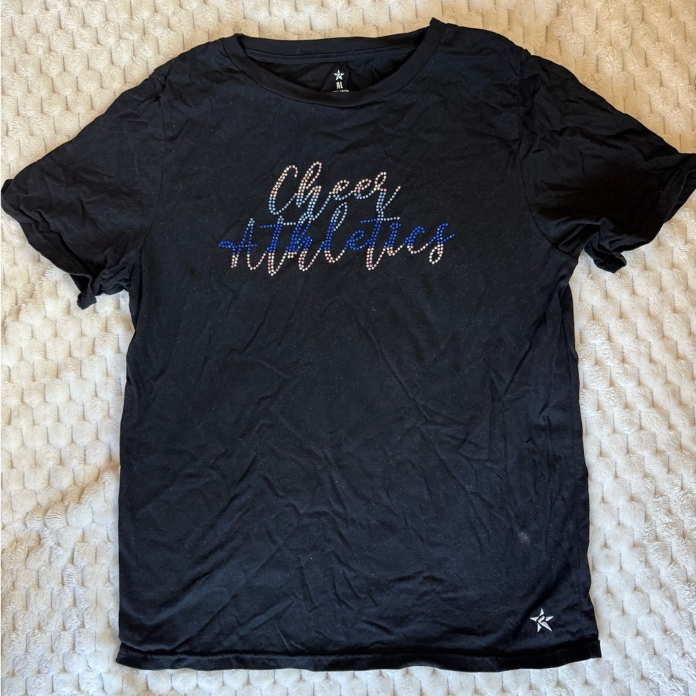 Cheer Athletics rhinestone bling Rebel Tshirt large
